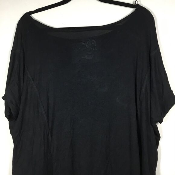 Tokyo darling big slouchy oversized lagenlook short sleeve top szS silver detail - Picture 5 of 8